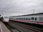 solingen-hbf-ehemals-ohligs ICE nach M�nchen und IC nach Leipzig am 05.11.2009 in Solingen