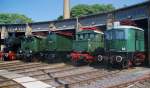 4 gr�ne Altbau-E-Loks waren ebenfalls am 03.07.10 im DB Museum ...