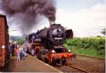 Dampflok beim Bahnhofsfest 1985 im Schenklengsfeld  ...
