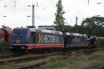 241 001-5 (Hectorrail) + 185 563-4 (Rail4Chem) beider Rangierfahrt in ...