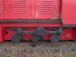 Das Fahrwerk der alten Diesellok der Br�hltalbahn.  ...