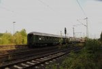 Sonstige Gr�ner 2. Klasse Wagen an einen Damofsonderzug verl�sst Pinneberg am 18. Juli 10.