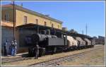 440.008 ist mit ihrem G�terzug in Asmara, der Hauptstadt Eritreas ...