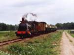 Bellerophon (Vintage Carriages Trust) und Dampflok Nr 2 (MBS) mit ...