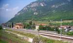 Bahnhof Serravalle all Adige in Norditalien, 8.5.09.  ...