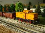 Sonstige V60 1219 der DR, bei Rangierarbeiten, am 20.11.2009. (Epoche III)