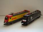 Sonstige Taurus 182 DHL von Minitrix und Bosporus Sprinter von Hobbytrain, 30.06.2010. (Epoche V & VI)