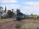 Sonstige 207 mit G�terzug Windhoek-Gobabis in Gobabis am 7-7-2010.