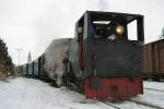 Die Leihgabe-Lok 170.1 wartet am 04.Dezember 2005 mit dem Nikolaus-Sonderzug ...