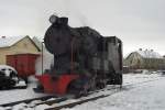 Die Leihgabe-Lok 170.1 am 04.Dezember 2005 im Bf. Heidenreichstein.  ...