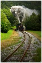 Auf der Feistriztalbahn fährt die ex bosnische Dampflok 83-180 mit ... Auf der Feistriztalbahn fährt die ex bosnische Dampflok 83-180 mit ...