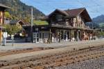 Der Bahnhof Saanen BE ...  Joachim Kohler 17.10.2011