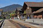 Bahnhof Rougemont VD an ...  Joachim Kohler 20.10.2011