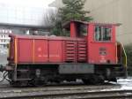 Sonstige SBB - Diesellok Tm 2/2 8756 f�r Rangierarbeiten im Bahnhof Meilen am 16.01.2010