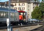 Ee 922 002 in Romanshorn mit einem EW IV Steuerwagen. ...