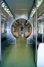 Innenansicht eines DRC (Diesel Rail Car) irgendwo auf der NeiWan-Line ...