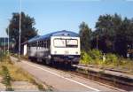 Bahnhof Pfronten/Allg�u mit 627 105 von Kempten kommend im September ...