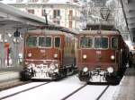 sonstiges Re 425 194 und Re 425 195, Bf. Interlaken West - 02-02-2010