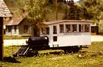 Railcar der Silverton & Northern Railroad, aufgenommen am 12. Juni ...