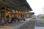 Hausbahnsteig des Bf. Kanchanaburi ...  Karl Seltenhammer 15.05.2011