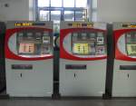 Fahrkartenautomaten am 07.02.2013 im Bahnhofsgebude von Jerez de la Frontera.