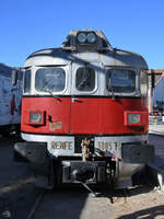 Die 1969 gebaute Diesellokomotive Talgo/Renfe 3005T (353-005) war Anfang November 2022 im Eisenbahnmuseum von Katalonien ausgestellt.