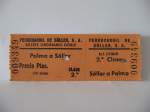 Mallorca,Ticket fr die Strecke Palma-Soller,Sommer 1997.Preis damals 760 ptas.