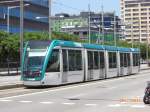 Straßenbahn T4 nach Estació de Sant Adrià in Forum am 20.07.2011