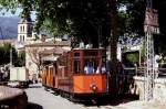 Straenbahn Sller: Tw 2 beim Bahnhof Sller (12. Mai 1987)