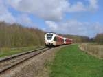 Arriva D-GTW 2/6 10242 und 10236 mit Regionalzug 37656 Roodeschool-Groningen ...
