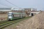 Stadtbahn Hannover 2519 am 26.3.10 nahe der Stockholmer Allee.