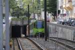 Stadtbahn Hannover Ein TW 6000 Verband beim einfahren in den Stadtbahntunnnel an der Haltestelle Lortzingstra�e, am 14.06.2010.