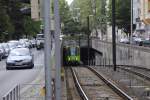 Stadtbahn Hannover Ein TW 6000, kommt aus den Stabtbahntunnel in der Lortzingstra�e, am 14.06.2010.