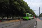 Stadtbahn Hannover TW 6259, f�hrt in der Haltestelle Leipniz Universt�t/Hannover am 04.07.10 ein.