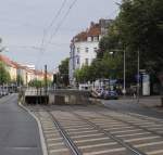 Stadtbahn Hannover Stadtbahnrampe der Linien 6 & 11 der �stra im Engelbostler Damm in Hannover,am  24.06.10