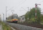 stadtbahn-karlsruhe-hier-nur-die-s-bahnen Wagen 921+892 am 27. Oktober 2009 als S41 nach Karlsruhe Hbf an der Bk Basheide.