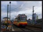 Zu Vorf�hrzwecken stand der Karlsruher Tw 874 im Hauptbahnhof von ...
