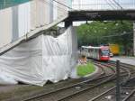 Linie 4 Richtung Schlebusch hat gerade mit 2 unbekannten Wagen ...