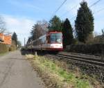 TW 2228, mit einem weiteren unbekannt gebliebenen Fahrzeug unterwegs, am ...