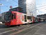 stadtbahn-koln-hochflurstadtbahnen-b-wagen-und-k5000 Am 10. April 2010 konnte ich TW 5107 und TW 51?? unterwegs als Linie 3 Fahrtrichtung Menenich beim �berqueren des Ringes bildlich festhalten.