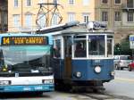 Ein Fahrzeug der Tramvia Trieste Stra�en-/ Standseilbahn am 30.10.2010 bei ...