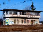 Das alte Stellwerk an der Strecke Aachen-K�ln in Aachen Rothe ...
