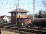 Das Stellwerk am Abzw Stralsund R�gendamm kurz Srg .Von hier aus ...