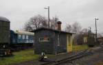 Das Stellwerk 1 im Bf M�geln; 02.01.2012  ...