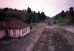 Saaten-Neuendorf 1997 Blickrichtung Nord, die endg�ltige Stilllegung steht kurz bevor, ...