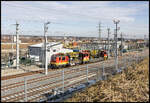 Bahnhof Weststeiermark am 8. Februar 2024.  Hier entsteht ein neues Unterwerk. 