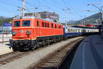 NLB 1110.505 am 28.5.2017 im Bahnhof Bruck a.D.Mur mit dem SR14481 am Weg nach Graz Hbf