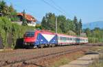 Am 11.September 2012 war 190 301 der FUC mit einem REX Villach->Udine bei Villach-Warmbad auf dem Weg Richtung Italien.