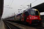 1216 141  AMTC  beim Bereitstellen des EC 159  Croatia  von Wien Meidling (Mi) nach Spielfeld-Stra (Sd); am 14.10.2013