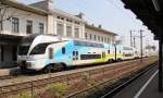 Und der gegen-KISS der WESTbahn nach Freilassing beim Halt in Wien Htteldorf. Aufgenommen am 03.07.2012.